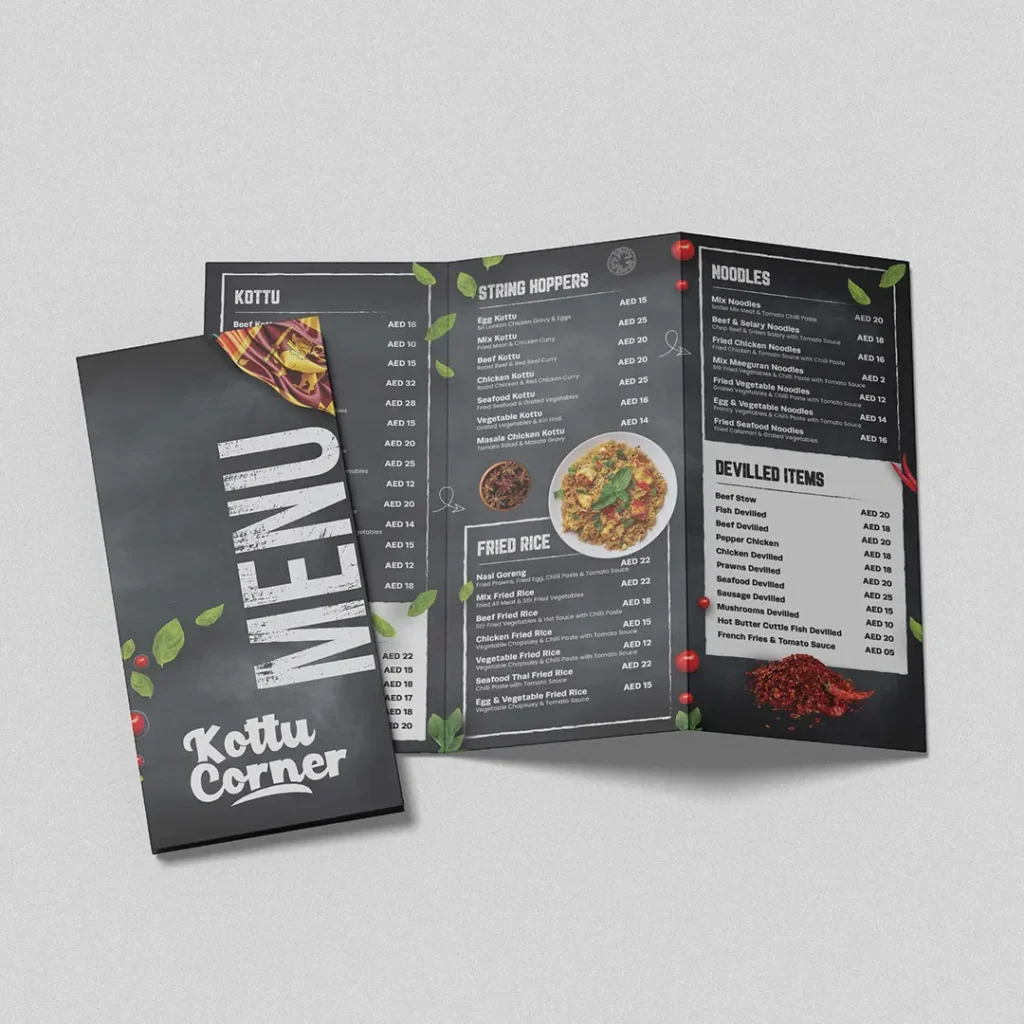 Menu Design